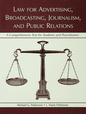 cover image of Law for Advertising, Broadcasting, Journalism, and Public Relations